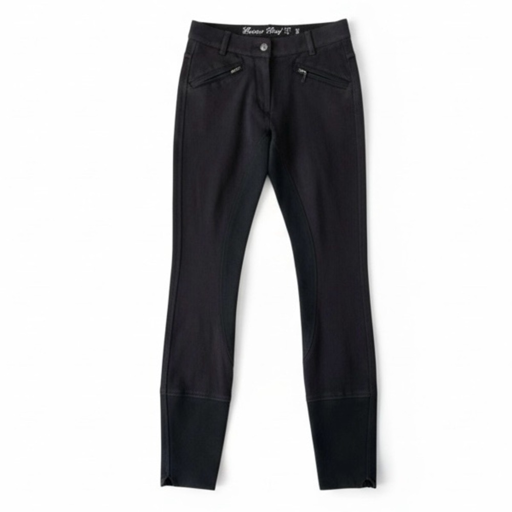 Elation Women’s Red Label Euro Full Seat Riding Breeches Size 28 black